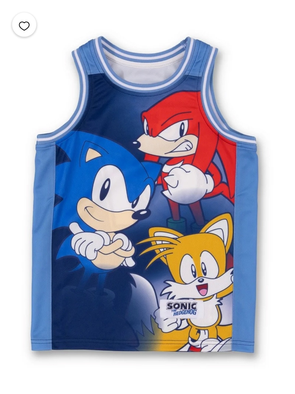 Sonic The Hedgehog Blue Kids Matching Set - Tank & Shorts - Picture 3 of 7